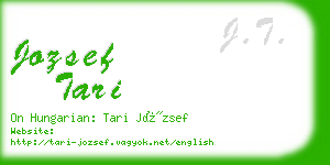 jozsef tari business card